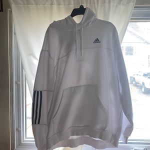 white adidas hoodie